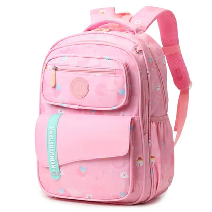 Primary School Students Schoolbag Backpack for Girls Lightweight Waterproof Kids Backpack Large Capacity Book Bag for Grades 3-6