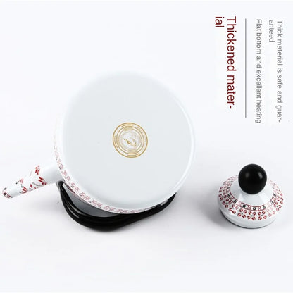 Printed Kettle Body Enameled Kettle Coffee Milk Tea Pot Household Water Kettles Cooker Universal Teapot Kettle for Gas Stoves