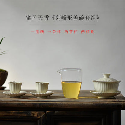 Private Customize Chinese Tea Set Tea Set Ceramic Portable Teapot Set Travel Gaiwan Tea Cups of Tea Ceremony Teacup Fine Gifts