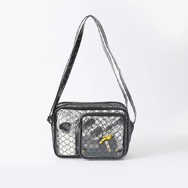 Professional Anti Static Engineer Bag Large Capacity Clear PVC Bag Shoulder Bags for Semiconductor Cleanrooms