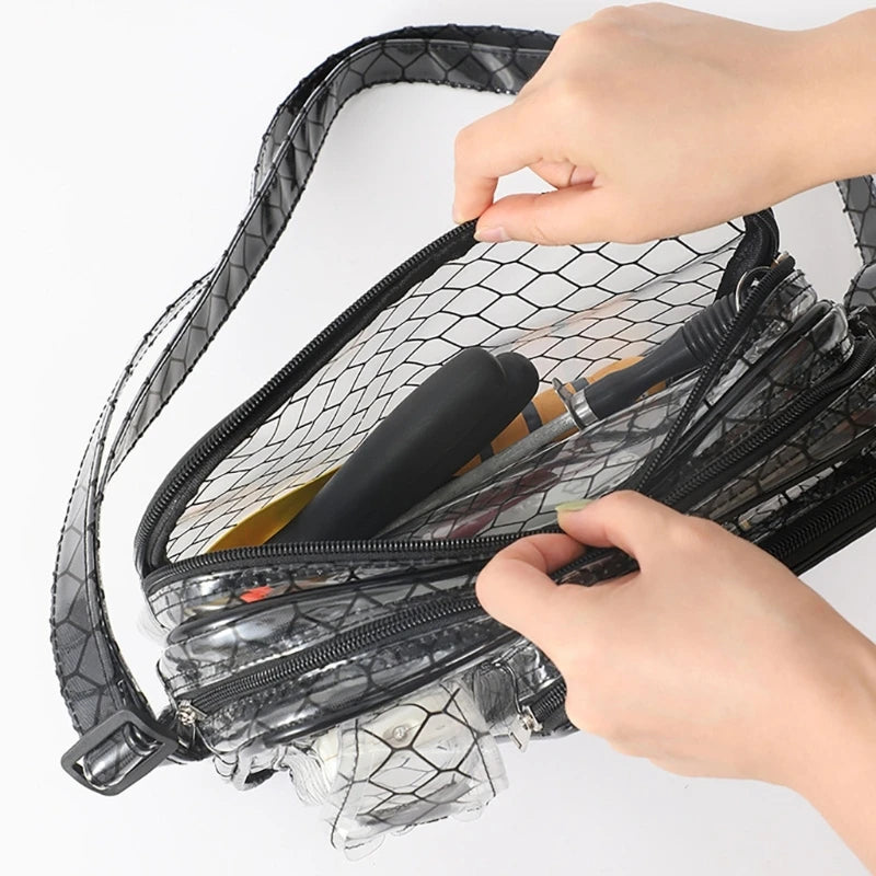 Professional Anti Static Engineer Bag Large Capacity Clear PVC Bag Shoulder Bags for Semiconductor Cleanrooms