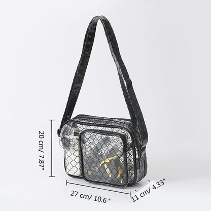 Professional Anti Static Engineer Bag Large Capacity Clear PVC Bag Shoulder Bags for Semiconductor Cleanrooms