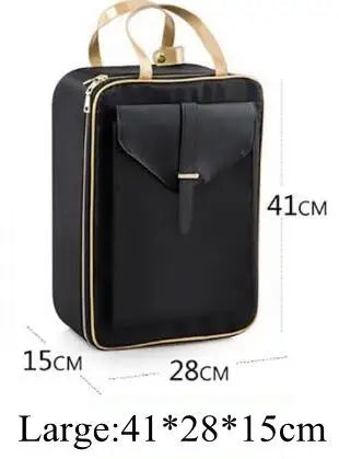 Professional Makeup Handbag Organizer Bag cosmetic suitcase Bursh Makeup Bag 5 Layers Travel Makeup Backpack Large Cosmetic Bag