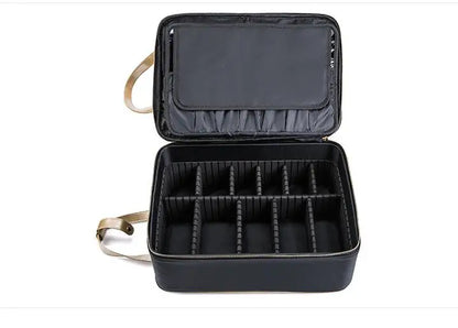 Professional Makeup Handbag Organizer Bag cosmetic suitcase Bursh Makeup Bag 5 Layers Travel Makeup Backpack Large Cosmetic Bag