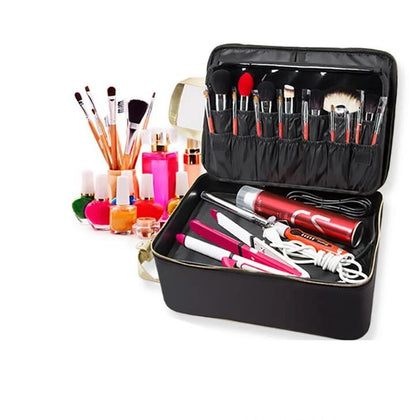 Professional Makeup Handbag Organizer Bag cosmetic suitcase Bursh Makeup Bag 5 Layers Travel Makeup Backpack Large Cosmetic Bag