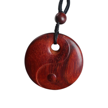 Pterocarpus santalinus 4cm Traditional Chinese Lucky buckle Real Wood Pendant Bag Pendant Car Hanging Mascot