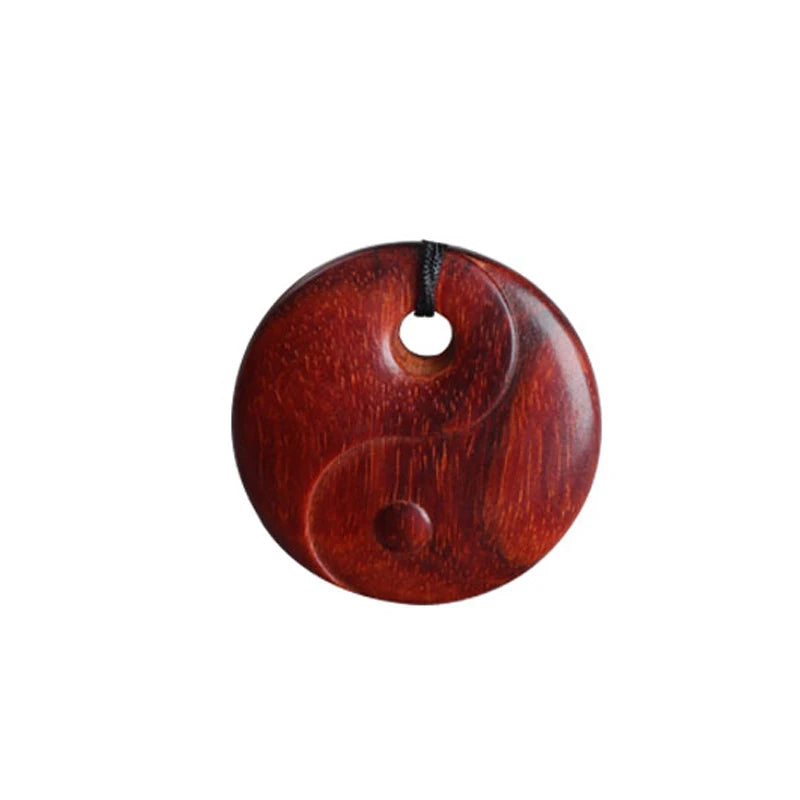 Pterocarpus santalinus 4cm Traditional Chinese Lucky buckle Real Wood Pendant Bag Pendant Car Hanging Mascot