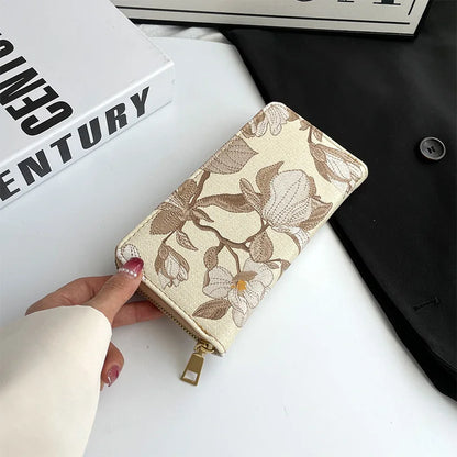Pu Leather Women Wallets Women Purses Fashion Long Zipper Women's Wallet Money Coin Holder Female Long Purse Female Purse Zipper