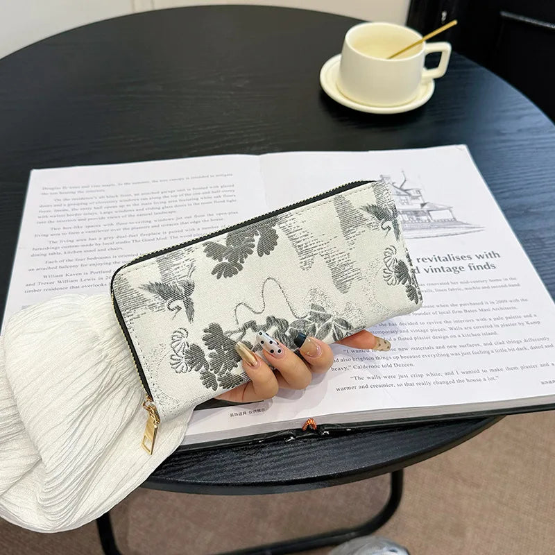 Pu Leather Women Wallets Women Purses Fashion Long Zipper Women's Wallet Money Coin Holder Female Long Purse Female Purse Zipper