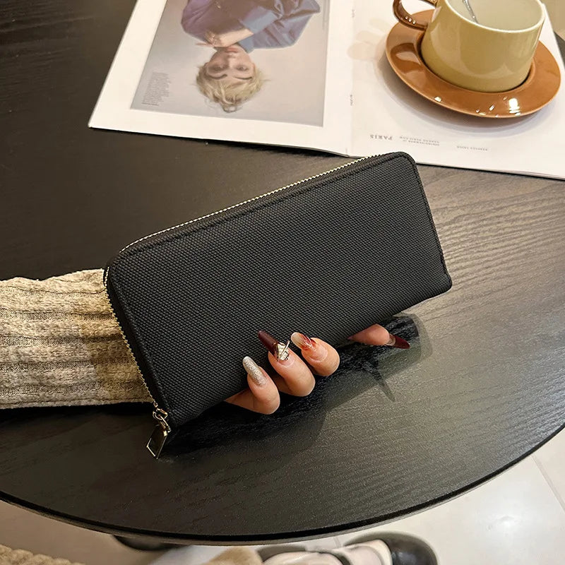 Pu Leather Women Wallets Women Purses Fashion Long Zipper Women's Wallet Money Coin Holder Female Long Purse Female Purse Zipper