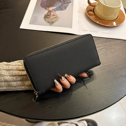 Pu Leather Women Wallets Women Purses Fashion Long Zipper Women's Wallet Money Coin Holder Female Long Purse Female Purse Zipper