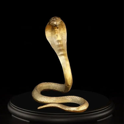 Pure Copper Animal Cobra Ornaments Zodiac Snake Crafts Home Living Room Feng Shui Decoration Crafts