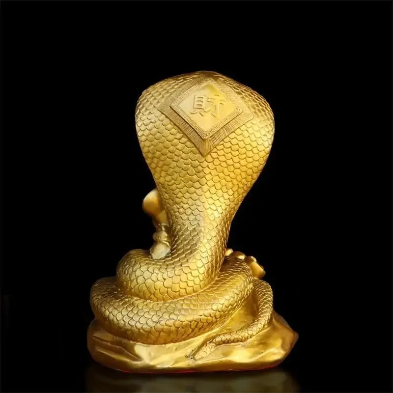 Pure Copper Animal Cobra Ornaments Zodiac Snake Crafts Home Living Room Feng Shui Decoration Crafts
