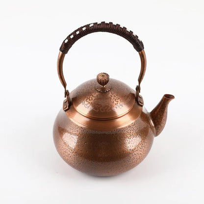 Pure Copper Coffee Pot Handmade Brewed Yixing Pots Japanese Tea Infusers Vintage Teapots To Boil Water Kongfu Tea Set Matcha