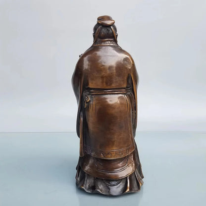 Pure Copper Confucius Statue Ornaments Must Pass The Examination Kong Laofuzi Statue Kong Shengren Teacher's Day Gift