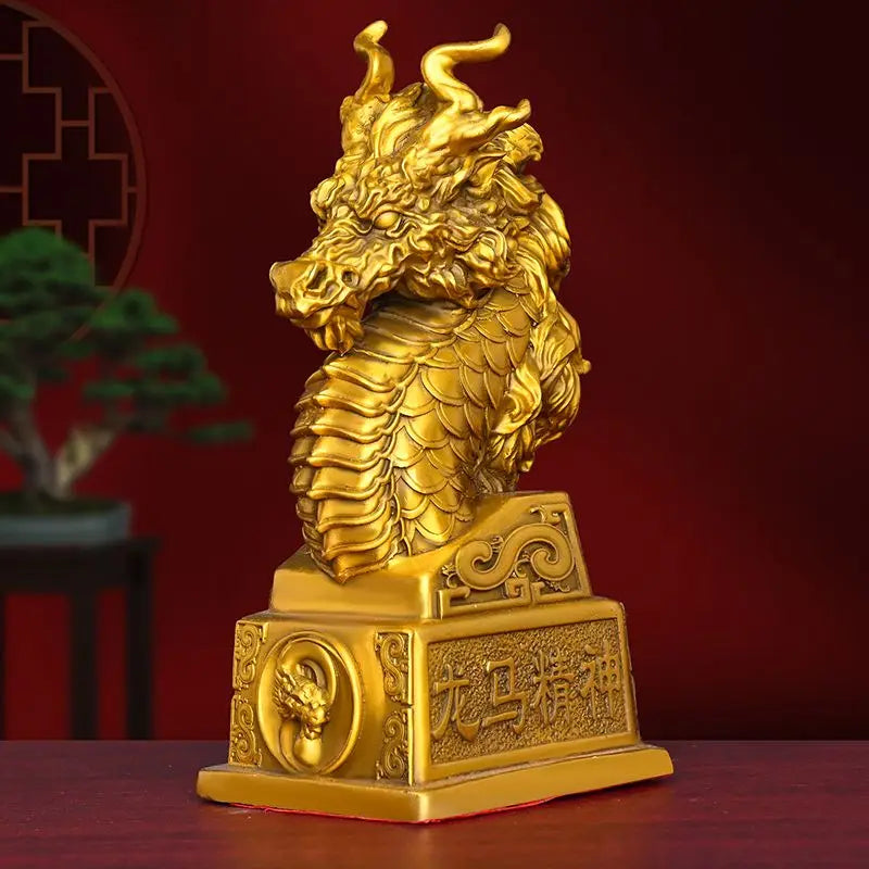 Pure Copper Dragon Horse Spirit Ornaments Achieve Great Success and Soar To The Heights of Chinese Decorative Crafts