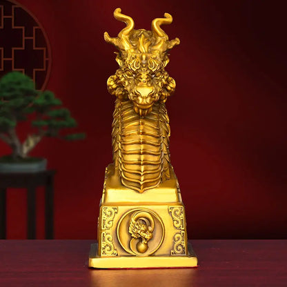 Pure Copper Dragon Horse Spirit Ornaments Achieve Great Success and Soar To The Heights of Chinese Decorative Crafts