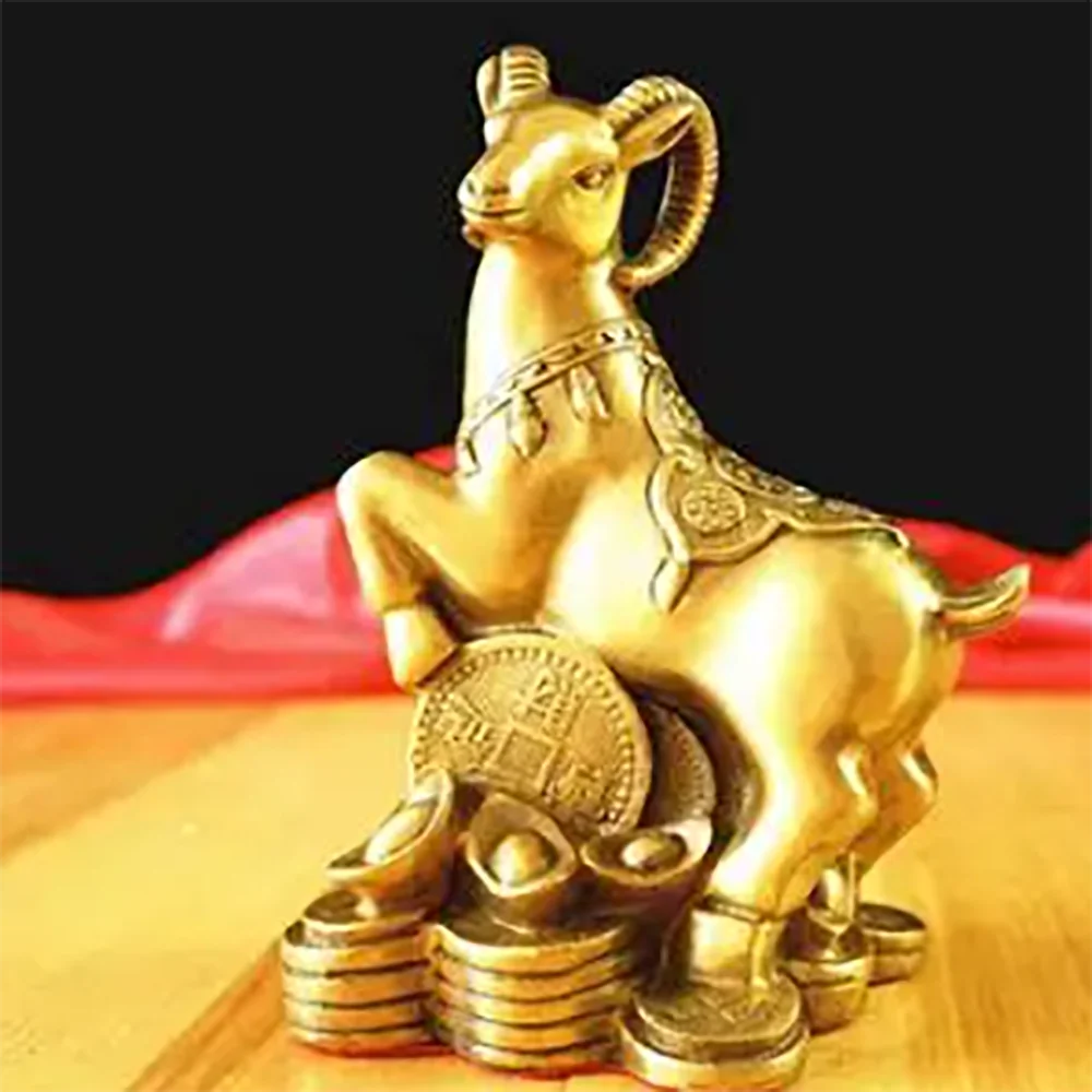 Pure Copper Sheep Decoration Home Decoration Zodiac Sheep Decoration Money Sheep Copper Crafts