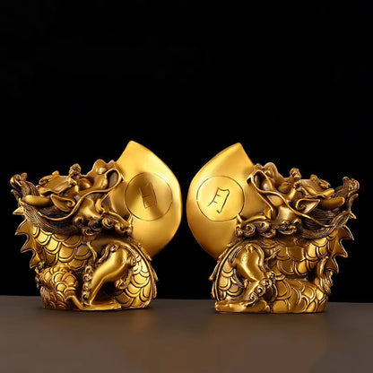 Pure Copper Sun and Moon God Beast Fengshui Home Decoration Ornaments Home Table  Sculptures Decorations