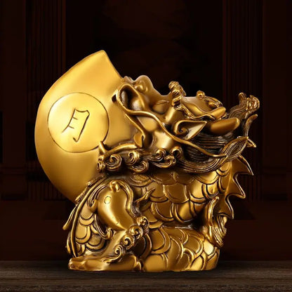 Pure Copper Sun and Moon God Beast Fengshui Home Decoration Ornaments Home Table  Sculptures Decorations