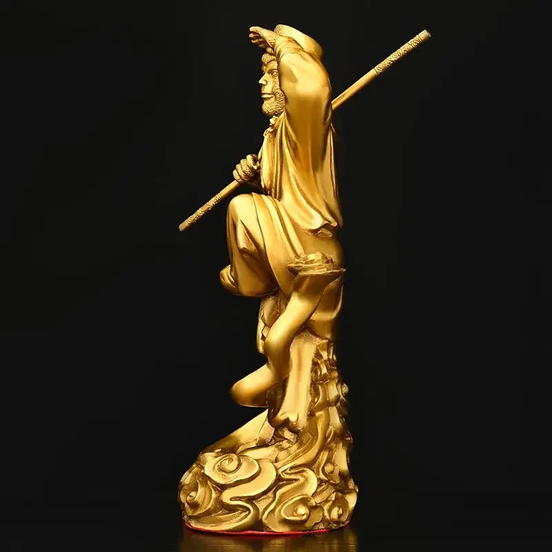 Pure Copper TV Character Sun Wukong Qi Tian Da Sheng Ornaments Attract Wealth Monkey King Fighting Buddha Crafts