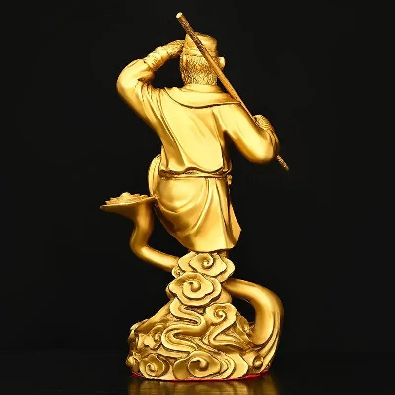 Pure Copper TV Character Sun Wukong Qi Tian Da Sheng Ornaments Attract Wealth Monkey King Fighting Buddha Crafts
