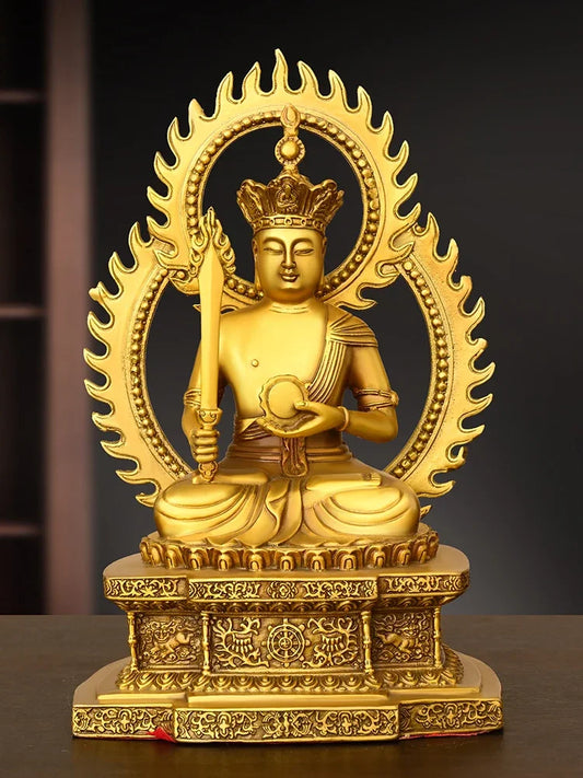 Pure Copper Void Buddha Statue Ornament Bodhisattvas Zodiac Guardian God Household Hall Offering God Figurines