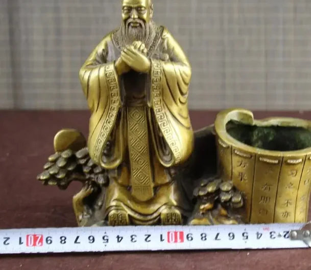 Pure brass Baishou character wine kettle handicraft ornaments