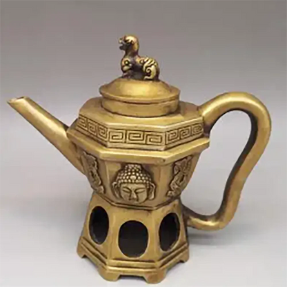 Pure copper Pixiu kettle, wine kettle, water kettle, tea kettle, carbon fire kettle, home tea ceremony decoration