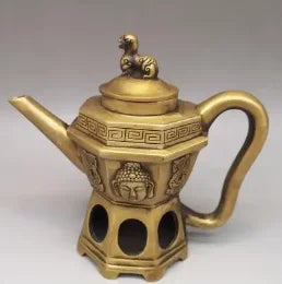 Pure copper Pixiu kettle, wine kettle, water kettle, tea kettle, carbon fire kettle, home tea ceremony decoration