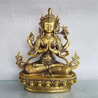 Pure copper Tantric Guanyin Bodhisattva ornaments