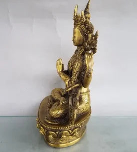 Pure copper Tantric Guanyin Bodhisattva ornaments