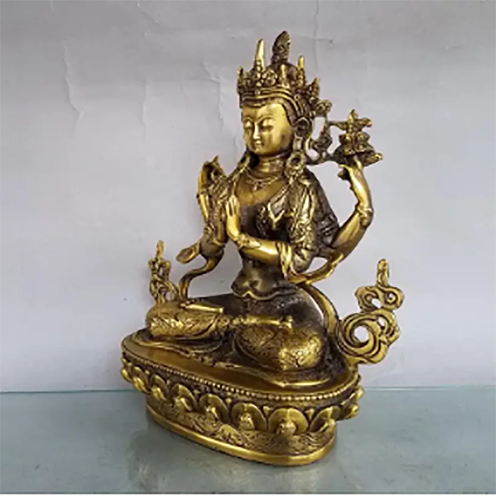 Pure copper Tantric Guanyin Bodhisattva ornaments