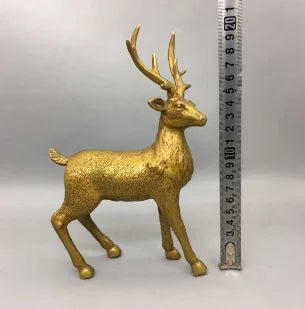 Pure copper all the way with wealth, brass, sika deer craftsmanship, home furnishings
