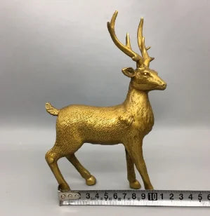 Pure copper all the way with wealth, brass, sika deer craftsmanship, home furnishings