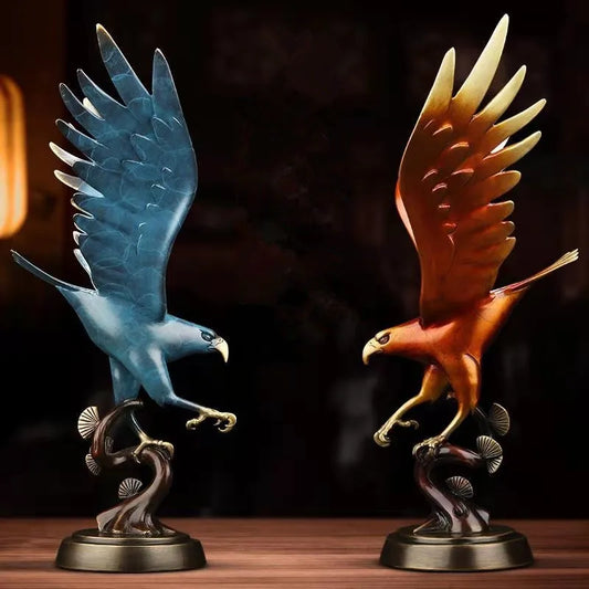 Pure copper eagle statue placed pieces of Feng Shui home decoration decoration hotel office home decoration accessories
