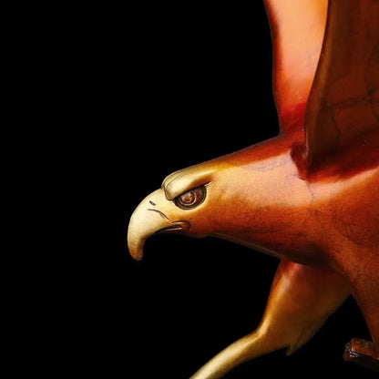 Pure copper eagle statue placed pieces of Feng Shui home decoration decoration hotel office home decoration accessories