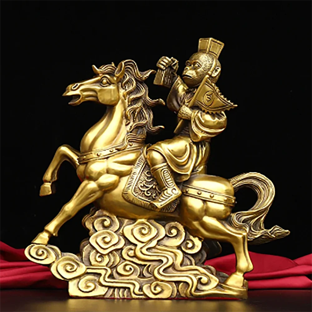 Pure copper was immediately awarded the title of monkey ornament, office creative decoration handicraft