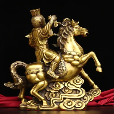 Pure copper was immediately awarded the title of monkey ornament, office creative decoration handicraft