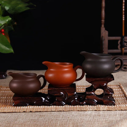 Purple Clay Cup Mug Tea Set Teapot Chinese Kung Fu Tea Cup Set Kettle Drankware Justice Cup Teapot Teaware