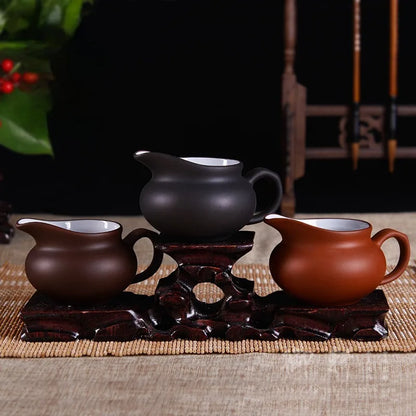 Purple Clay Cup Mug Tea Set Teapot Chinese Kung Fu Tea Cup Set Kettle Drankware Justice Cup Teapot Teaware