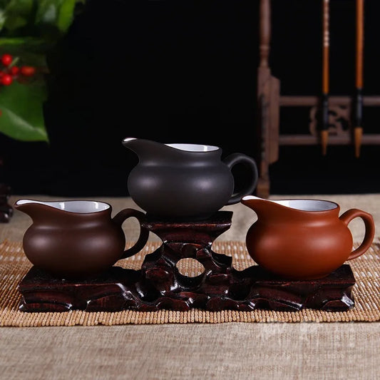 Purple Clay Cup Mug Tea Set Teapot Chinese Kung Fu Tea Cup Set Kettle Drankware Justice Cup Teapot Teaware