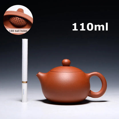 Purple Clay Pot Handmade Tea Set Yixing Teapot 110ml Kung Fu Small Teapots 188 Ball Holes Filter Chinese Zisha Ceramic Kettle