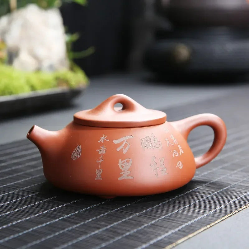 Purple Clay Pot Raw Ore Purple Clay Pot Kung Fu TeaPot Purple Clay Tea Set Handmade Purple Clay Tea Pots Ceramic Clay Pots Puer
