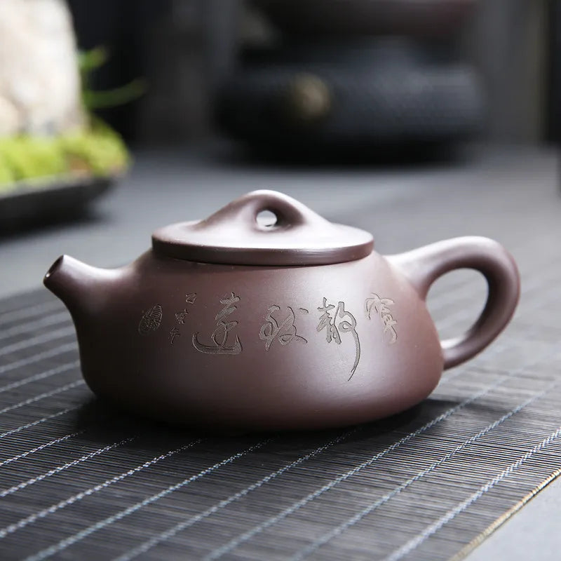 Purple Clay Pot Raw Ore Purple Clay Pot Kung Fu TeaPot Purple Clay Tea Set Handmade Purple Clay Tea Pots Ceramic Clay Pots Puer