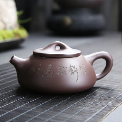 Purple Clay Pot Raw Ore Purple Clay Pot Kung Fu TeaPot Purple Clay Tea Set Handmade Purple Clay Tea Pots Ceramic Clay Pots Puer