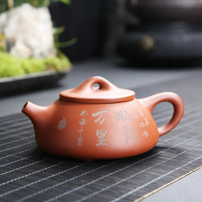 Purple Clay Pot Raw Ore Purple Clay Pot Kung Fu TeaPot Purple Clay Tea Set Handmade Purple Clay Tea Pots Ceramic Clay Pots Puer