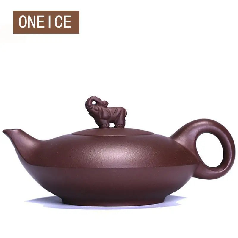 Purple Clay Purple Elephant Pot, Yixing Teapot, Pure Hand Handmade