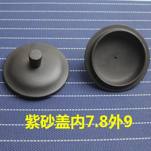 Purple Clay Single Teapot Lid Ceramic Round Tea Kettle Lid Accessories