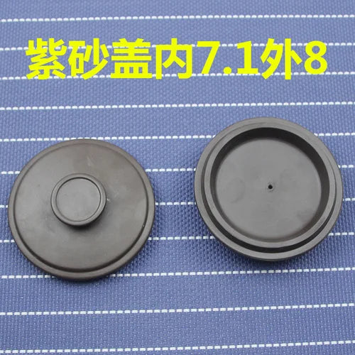 Purple Clay Single Teapot Lid Ceramic Round Tea Kettle Lid Accessories